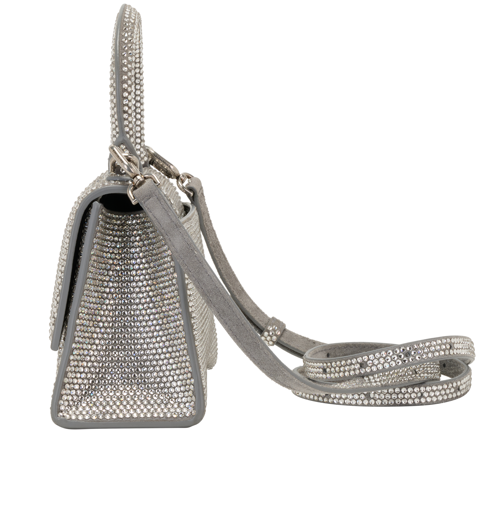 Rhinestones Hourglass XS, &pound;2,200, Handbags, Silver, Leather, Bottom view